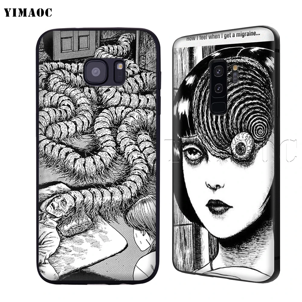 YIMAOC Junji Ito тройники ужасный чехол для Samsung Galaxy A7 A8 A9 A10 A20 A30 A40 A50 A70 M10 M20 M30 S10e J6 Plus |