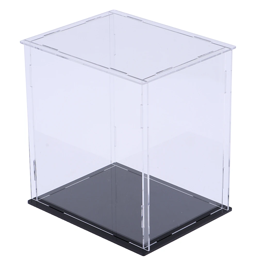 Акриловый витрина Лоток Сборки пыле фигурка шоубокс 18x14x37 см