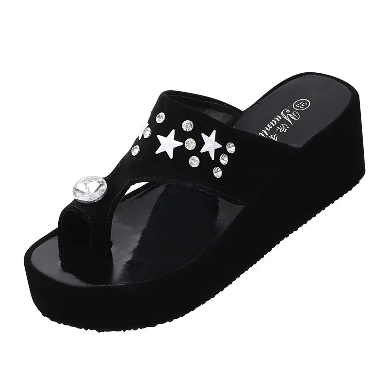 2016 новая весна лето корейского мода сандалии с чистого алмаза носом звезды