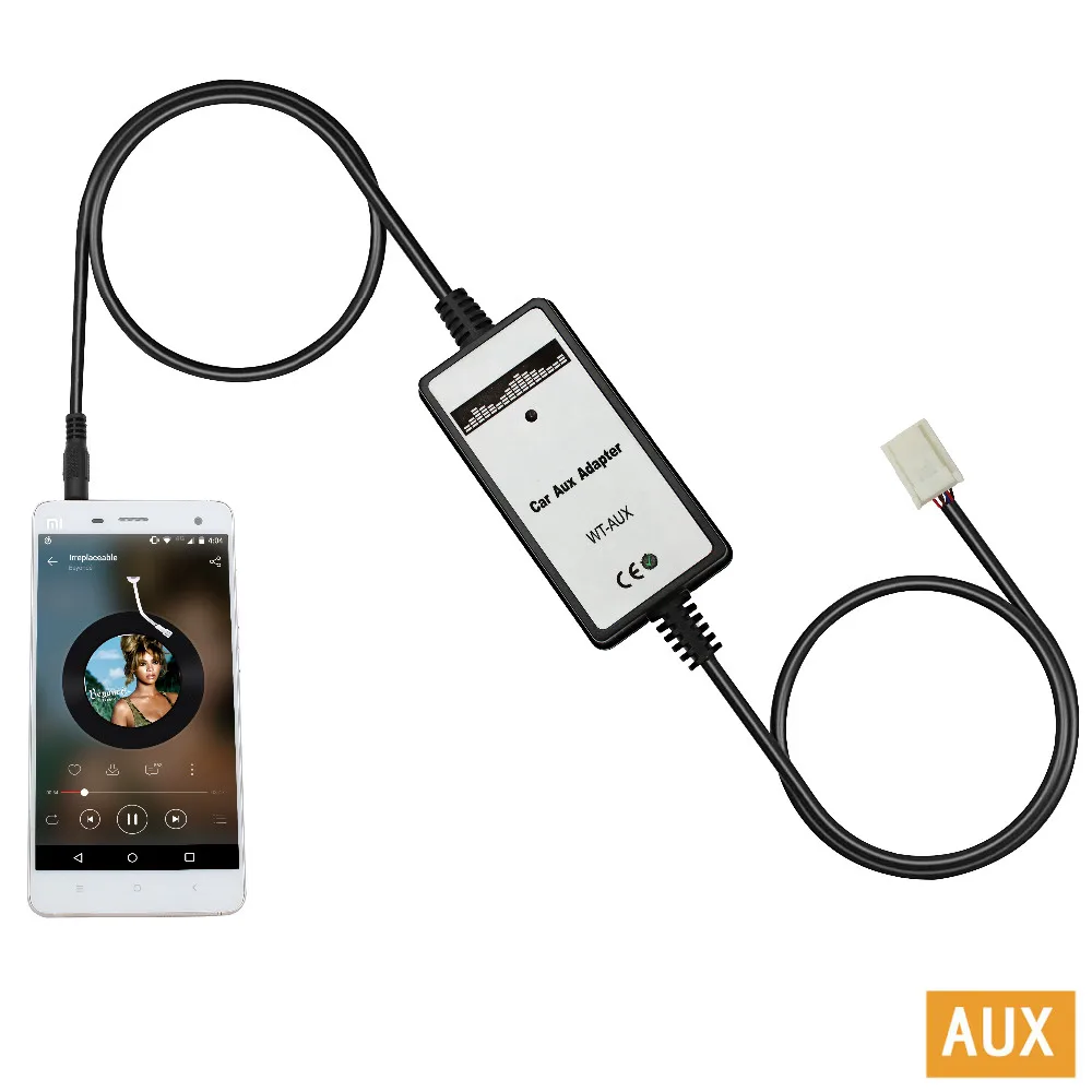 Аудиосистема для автомобиля MP3 плеер CD кабель AUX адаптер 3 5 мм вспомогательное