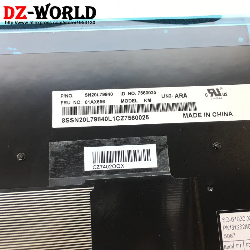 Арабская клавиатура новый оригинальный ноутбук Lenovo Thinkpad L570 Teclado 01AX656 SN20L79840 01AX615 |