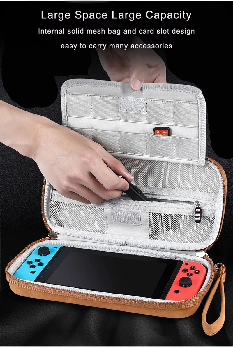 BUBM портативный nintendo Switch защитные сумки для хранения игры держатели для картриджей Совместимость с nintendo Switch с подставкой
