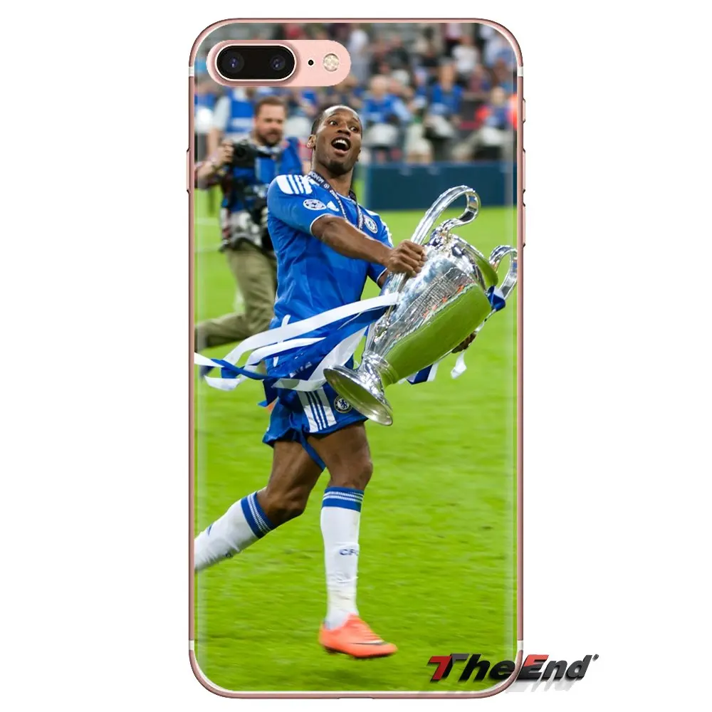 For Samsung Galaxy S3 S4 S5 Mini S6 S7 Edge S8 S9 S10 Plus Note 3 4 5 8 9 Soft Transparent Shell Covers Didier Drogba |