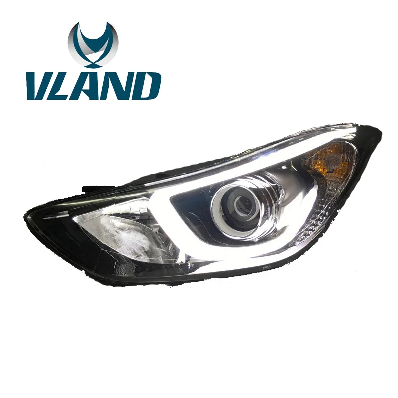 VLAND завод для автомобильных головных ламп фары HUNDAI Elantra 2012 2014 2015 светодиодный