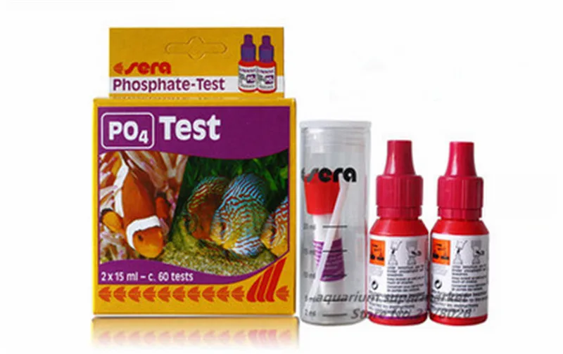 PO4 HONGYI 1 шт. Тест-Комплект Sera Ca Cu кальция CL KH Mg NH4 NH3 аммиак NO2 нитрит NO3 нитрат PH PO4 O2 GH Fe резервуар для воды - Цвет: PO4