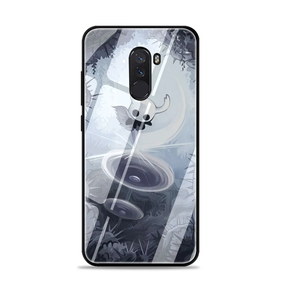 Полый чехол из закаленного стекла Knight для телефона Xiaomi mi 8 9 Red mi 4X 6A Note 5 6 7 Pro Pocophone F1