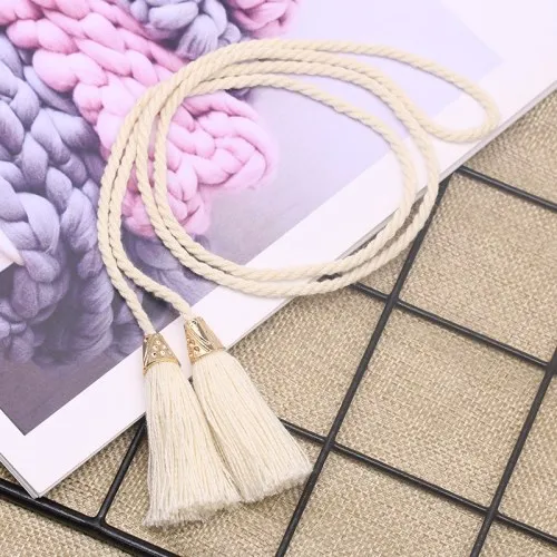 Beige 2pcs 2 шт. занавес кисточка 5 см хлопчатобумажная кисточка веревка завязка сзади простой стиль кисточки ручной работы DIY украшение для дома на окно аксессуары для одежды - Цвет: Beige 2pcs