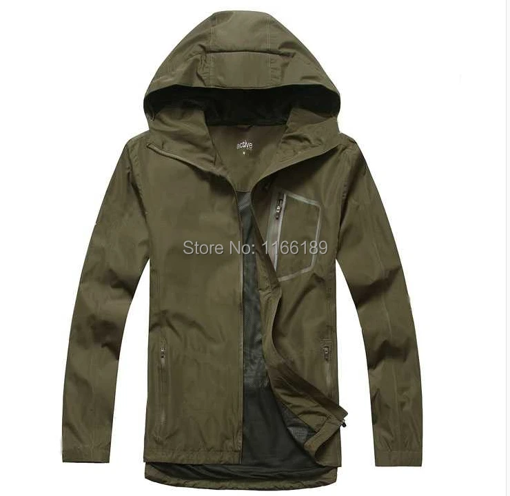 Открытый человек Пешие прогулки ветровка куртка мужчины водонепроницаемый