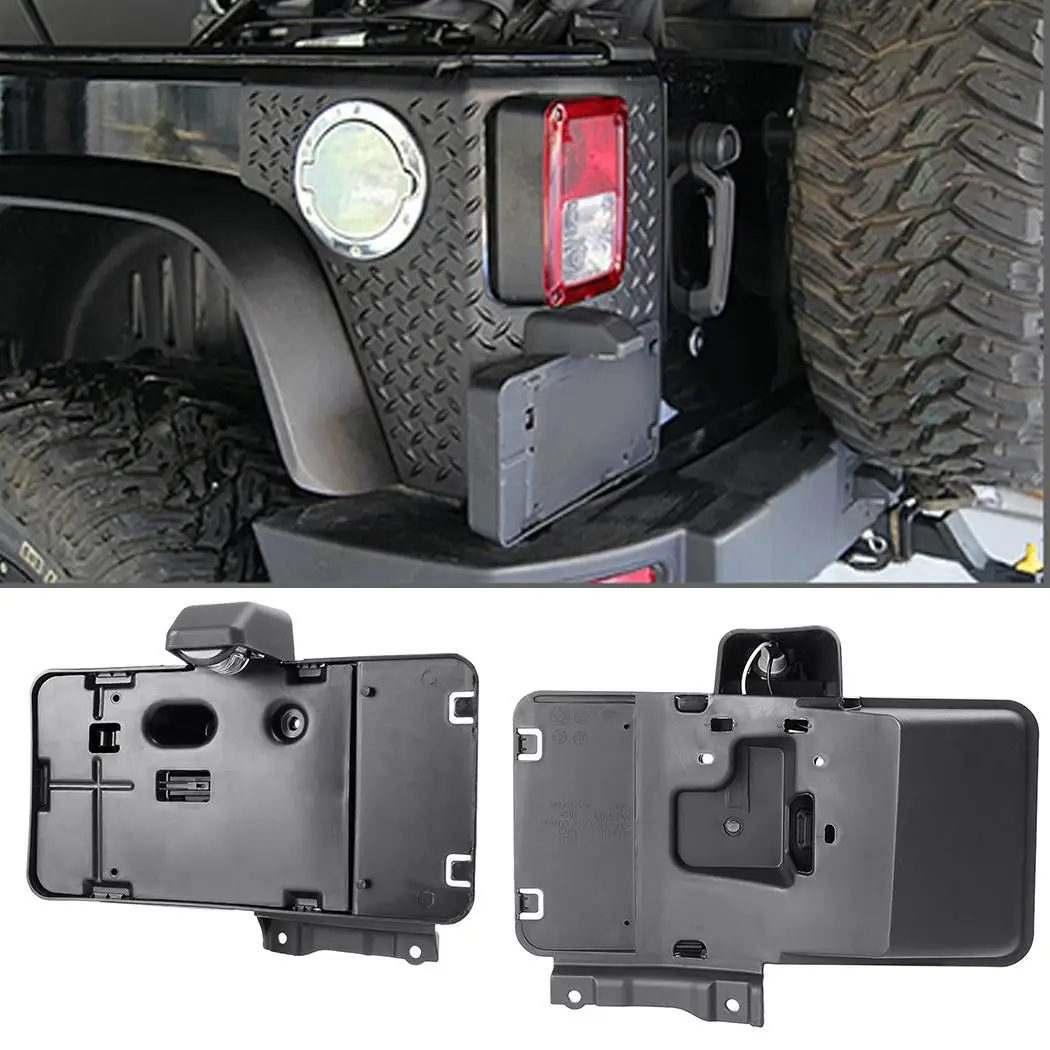 Car License Holder Crown Rear Daily Black Plate DC12V Geometric | Автомобили и мотоциклы