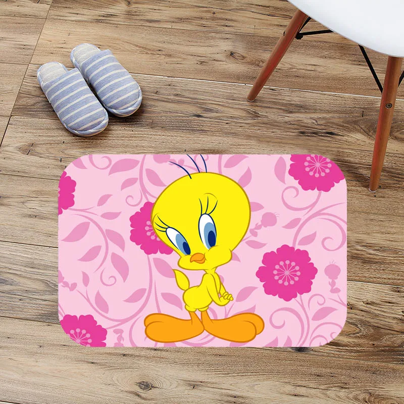 Tweety птица дверной коврик ковер для Гостиная утолщаются ковер противоскользящим Ванная комната коврик дома Ванна Декор