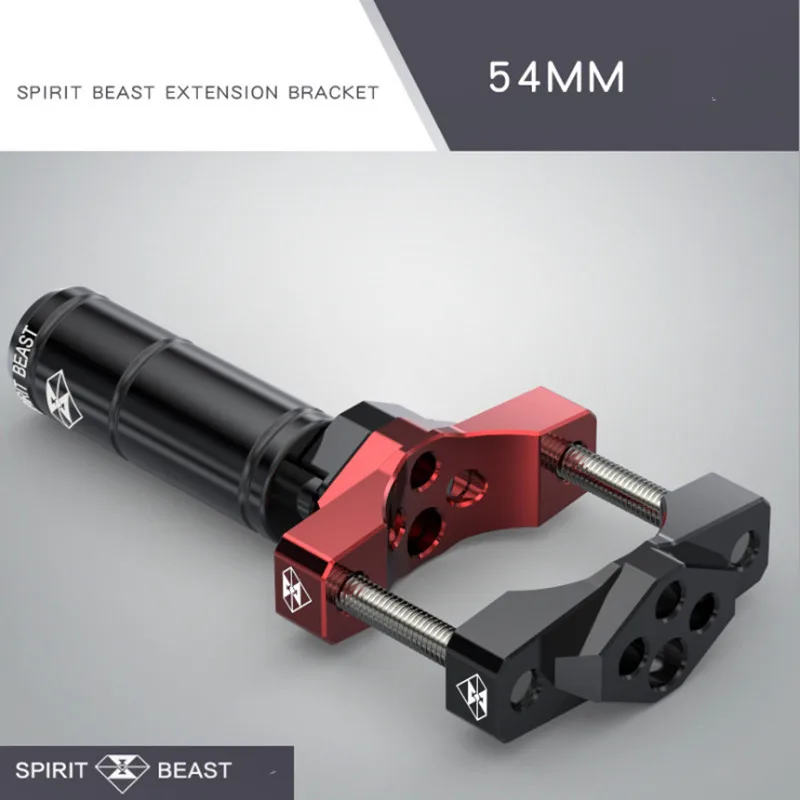 54MM SPIRIT BEAST мотоциклетный светильник из алюминиевого сплава, кронштейн для модификации, аксессуары для двигателя, держатель лампы на руль - Цвет: 54MM