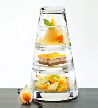 Снэк десерт чаша костюмы стеклянная Творческий салатник новая идея для тех кто