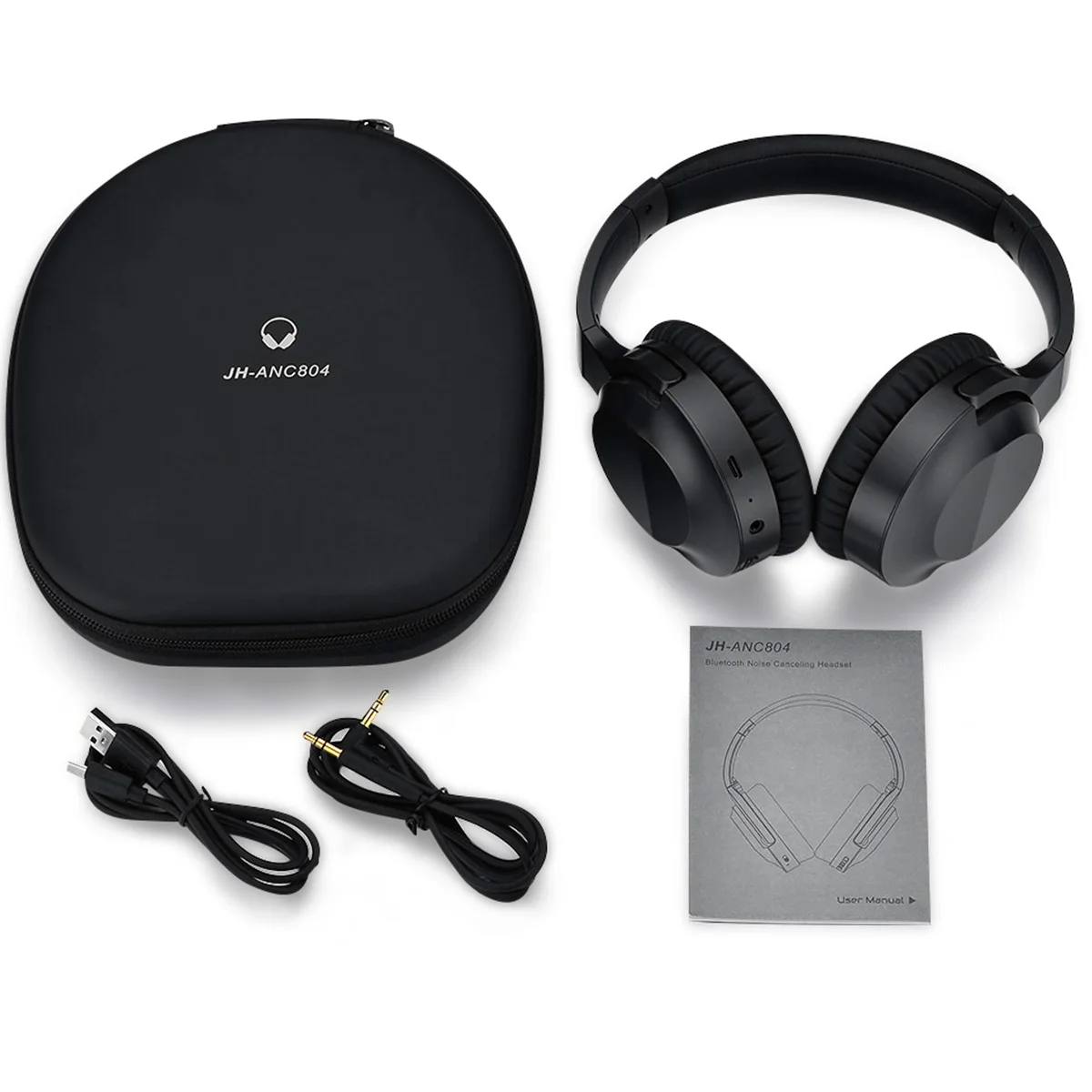 JRGK Bluetooth наушники гарнитура активный шумоподавление ANC над ухом глубокий бас