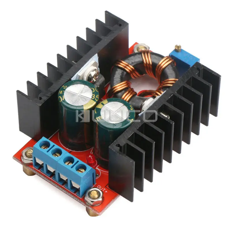 Регулируемый блок питания 5 шт./лот 100 Вт постоянный ток 10 ~ 32 В до 12 35 в А повышающий