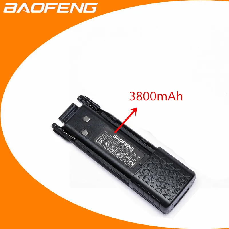 Профессиональная Двухдиапазонная vhf uhf рация 10 км PTT FM Vox для портативной радиостанции Ham CB Handy Radio uv82 baofeng UV-82 - Цвет: Extended 3800 mAh