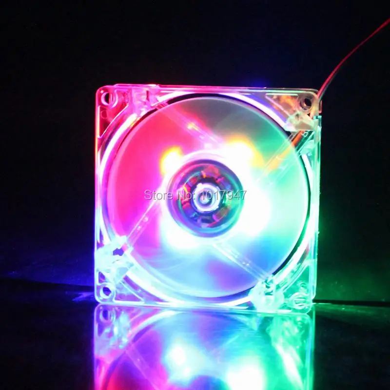 1 шт. Gdstime белый DC 12V корпус красочный LED 4 провода радиатор бесщеточный вентилятор