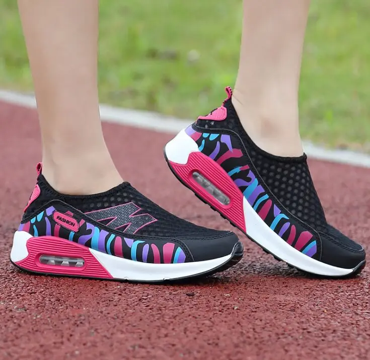 Fashion 2018 Casual Swing Mesh Breathable Ladies Trainers Wedges Chaussure Femme Sport Platform Shoes For Women Zapatos Mujer | Обувь