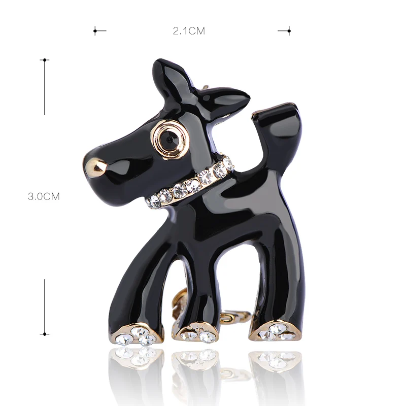 Милая Мини флейта для женщин и мужчин эмалированная эмальта черная собака