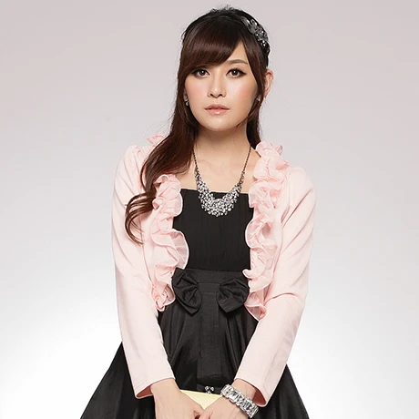 Большой размер F ~ 3XL элегантные дамские открытые спереди болеро из трикотажа Топы