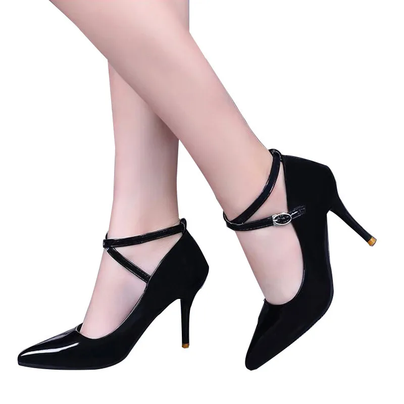 MVP BOY Women Leather Pumps High Quality Heels Pointed Toe Zapatos Mujer Shallow Mouth Sexy Heel Shoes Woman | Обувь