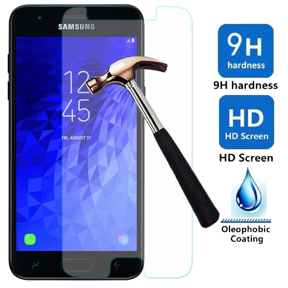 2 шт. 9H HD Закаленное стекло протектор экрана для Samsung Galaxy J3 2018/J3 Eclipse 2/J3 Orbit/J3 achive/J3 Amp