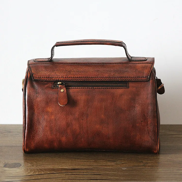 Кожаная сумка AETOO кожаная в ретро стиле ручная работа Диагональная Сумка на одно