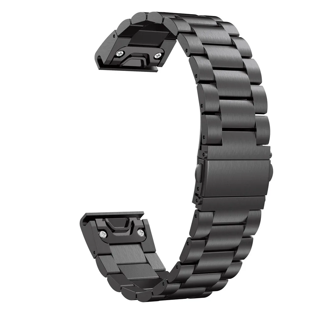 

26 22 20MM Watchband Strap for Garmin Fenix 5X 5 5S 3 3HR D2 S60 GPS Watch Quick ReleaseStainless steel strip Wrist Band Strap