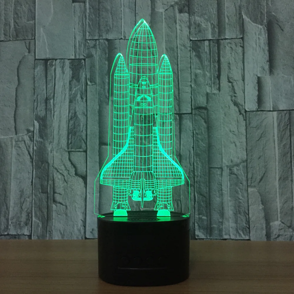 Креативный 3d светильник Настольная Светодиодная лампа с изменением цвета 7