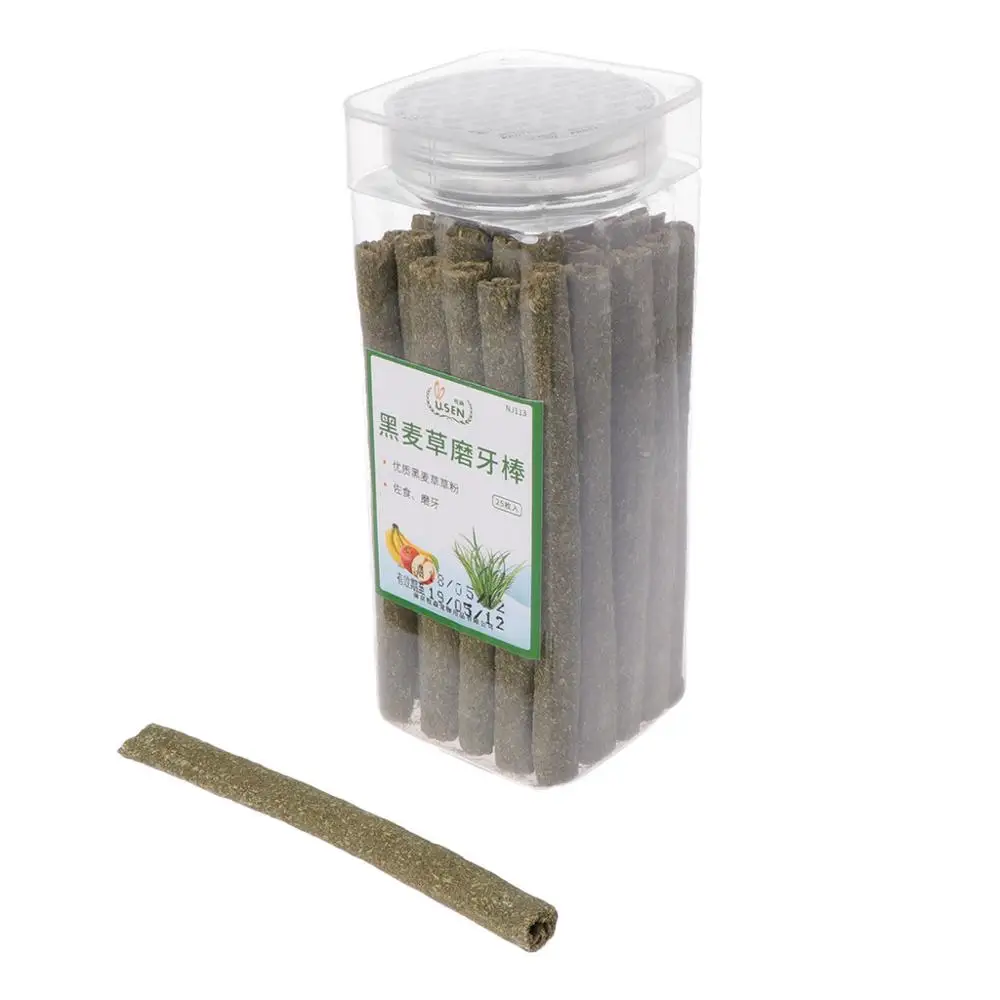 Ryegrass 25 шт./пакет мелких домашних животных хомяк шлифовальный палка для размещения между прутьями натуральный timophy Люцерна райграс палка ручной стабилизатор для кролик Шиншилла гуниеа свинья C42 - Цвет: Ryegrass