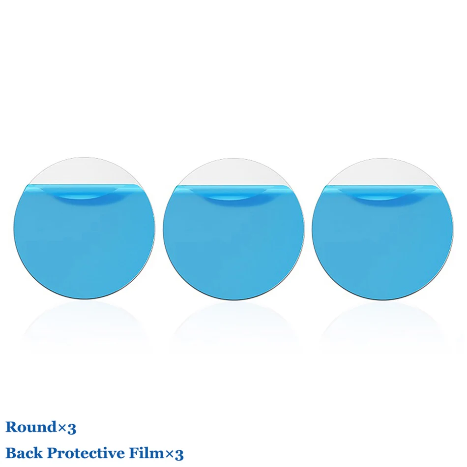 3Pcs Round Металлический пластинчатый диск для магнита, автомобильный держатель для телефона, железный клейкий лист для магнитного мобильного телефона, автомобильный держатель для подставки, сменный комплект - Цвет: 3Pcs Round