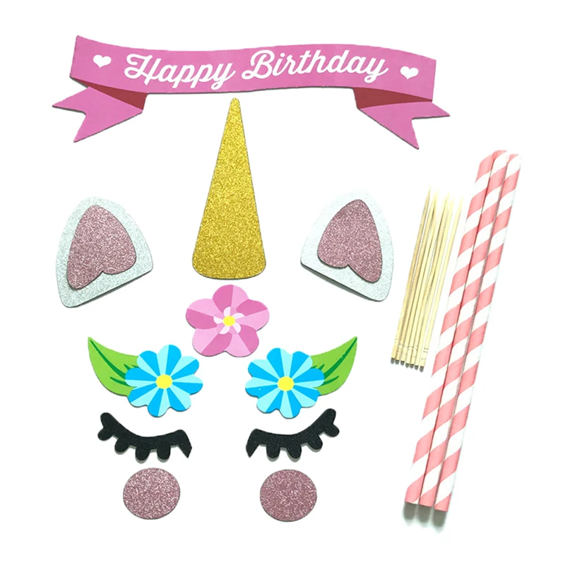 1 Набор для вечеринки в честь Дня Рождения флаги рождения вечерние