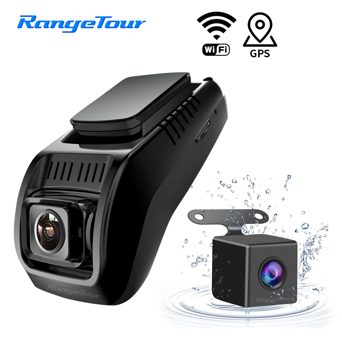 Ragne Tour WiFi Автомобильный видеорегистратор с двумя объективами авто видео рекордер 1296P видеорегистратор с глобальной gps ночного видения FCWS ADAS
