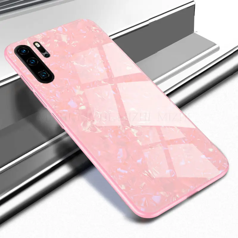 Закаленное стекло раковины чехол для телефона huawei p30 чехол для huawei p30 pro p 30 lite светильник p30pro 30pro Funda Coque capa - Цвет: pick