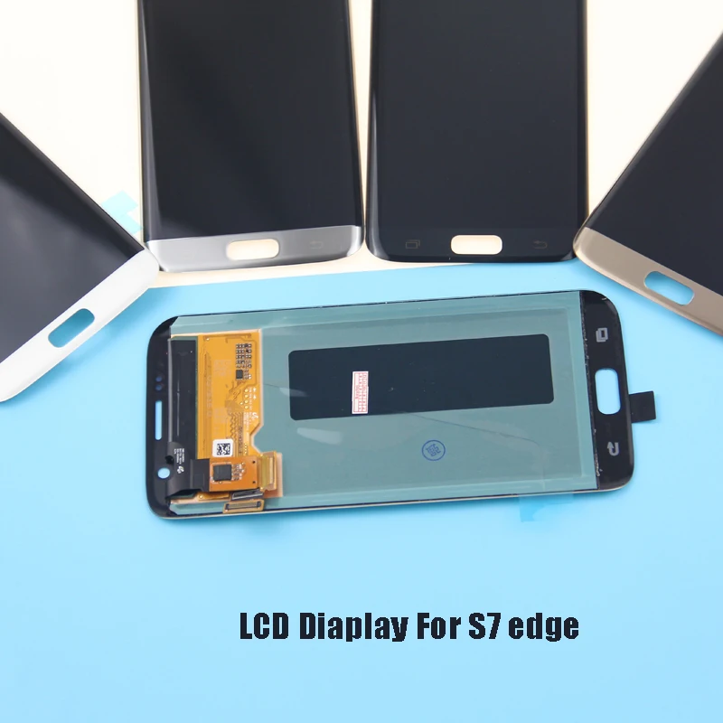 Сменный ЖК экран для SAMSUNG S7 Edge G935 G935F запасные части экрана черный белый золотой