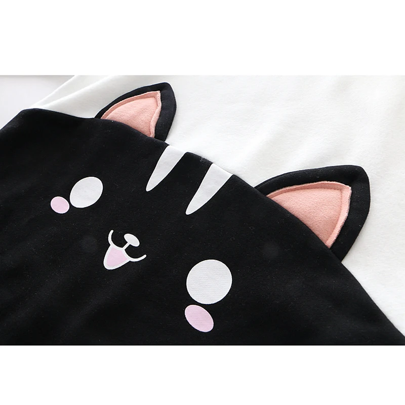 2019 милые женские толстовки милый пуловер с животными свитшот котом в стиле