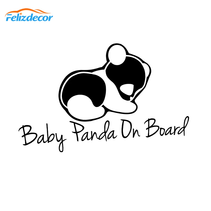 16*10 см милые уникальные детские на борту автомобильные наклейки детская панда