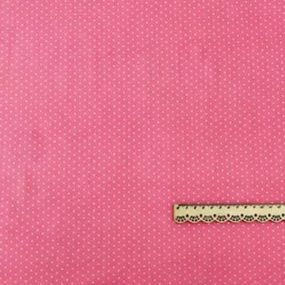 160 см* 50 см хлопчатобумажная ткань фрукты красный арбуз розовый горошек цельный кирпич розовый ткань для DIY кроватки постельные принадлежности Подушка платье Декор ручной работы - Цвет: dots