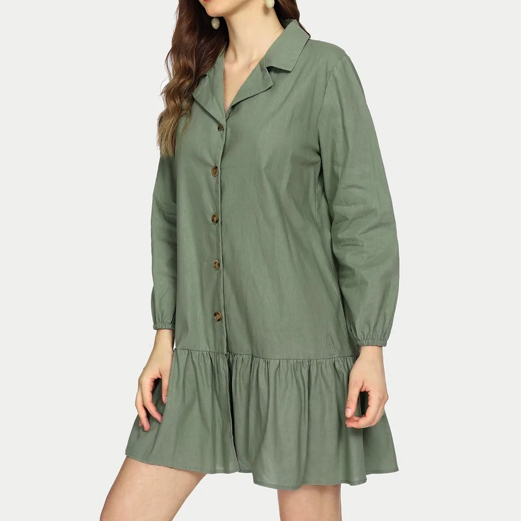 Платье CHGOISIO женское с V образным вырезом повседневный однотонный Мини Сарафан из