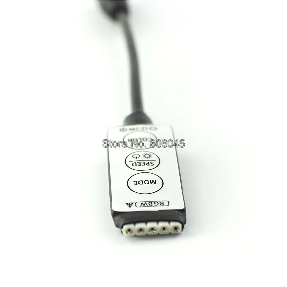 Мини DC12-24V 3A * 4CH 12A светодиодный контроллер с тремя кнопками встроенное управление