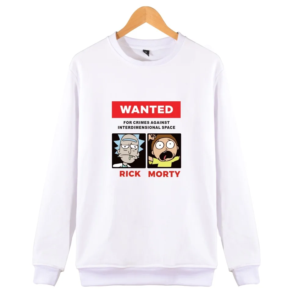 

Ricka And Morty Sweatshirt Anime Men Pullover Fleece Sweatshirts Funny Print Novelty Hip Hop Men Clothes Nice Streetwear XXXXL