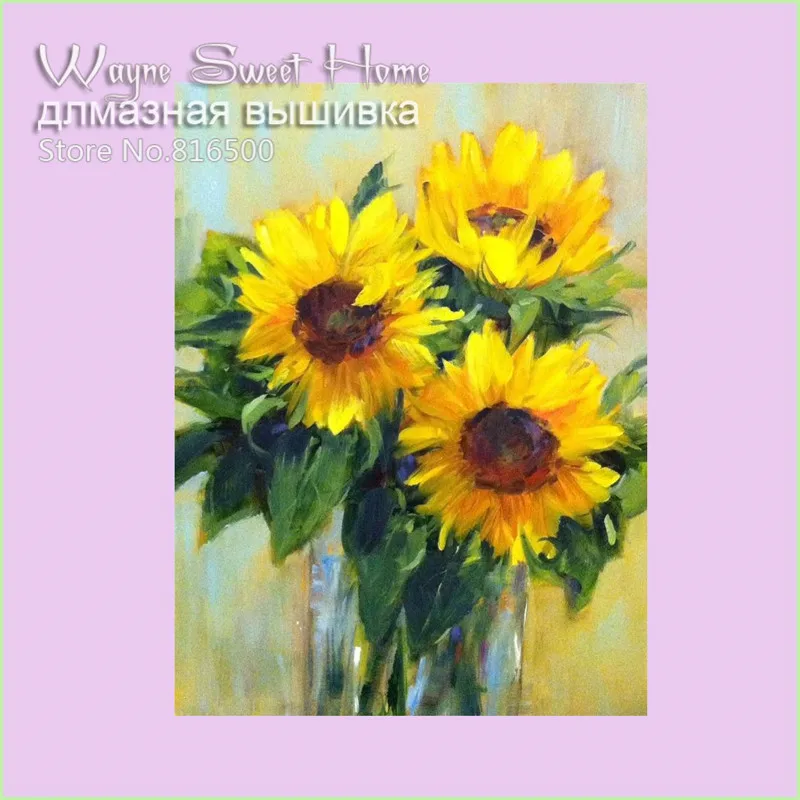 Алмазная вышивка цветок 3D Вышивка крестиком Кристальные наборы алмазов