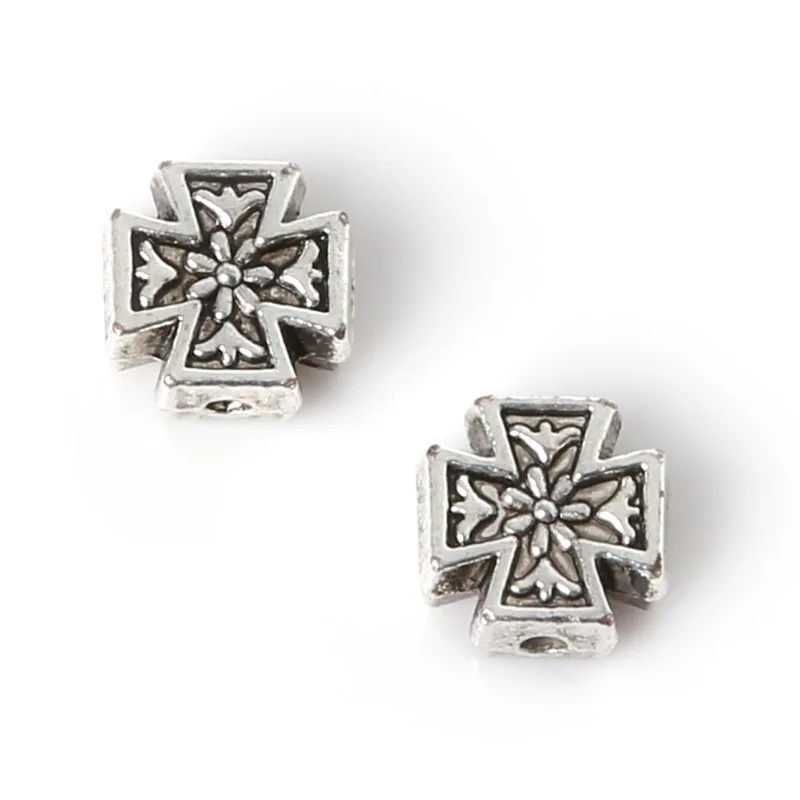 Горячая Мода 110 шт 8*8 мм цинковый сплав амулеты античные посеребренные пожелания