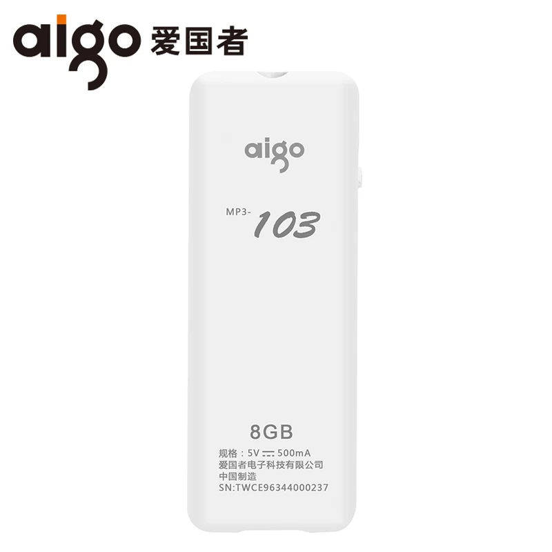 AIGO 103 MP3 плеер без потерь мини HIFI музыкальный студенческие кроссовки спортивные