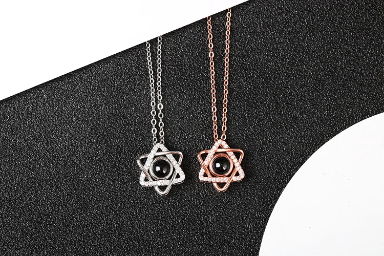 Подарки на день Святого Валентина большое ожерельес 100 языков: &quotЯ люблю тебя