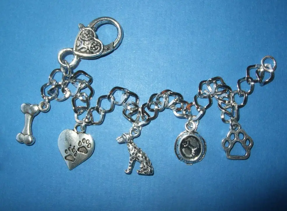 Далматинский браслет ювелирные изделия 1 шт. винтажные модели 5 подвески браслеты