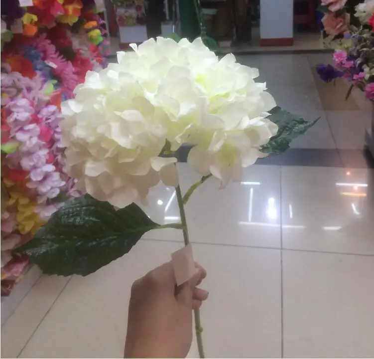 

Искусственный искусственный цветок гортензии 80 см Высокое качество Имитация Шелковый цветок окно украшение для дома свадьбы