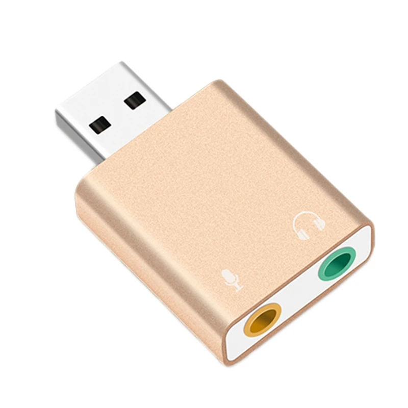 Звуковая карта Usb 7 1 внешняя звуковая к разъему 3 5 мм адаптер для наушников стерео