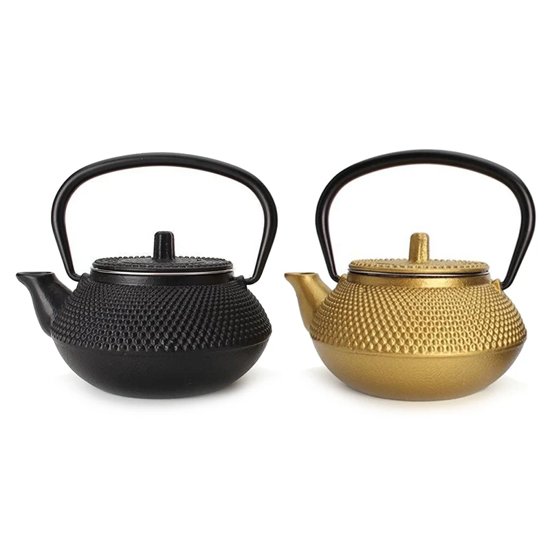 High Quality Cast Iron Teapot Japanese Tetsubin Tea Pot Kettle Drinkware Tools 300ml Kung Fu Infusers Stainless Steel Net Filter | Дом и сад