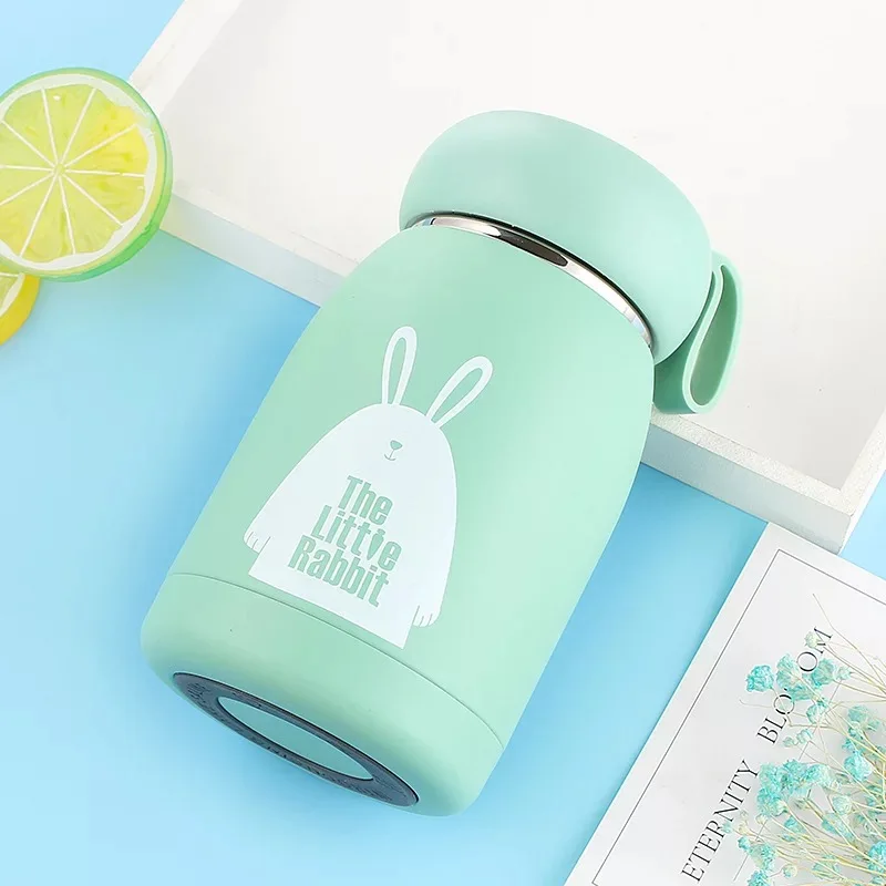 Mini Cute 300ML 304 Stainless Steel Thermos Cup Portable Big Coffee Milk Water Home Kitchen Drink Cup|Вакуумные фляги и