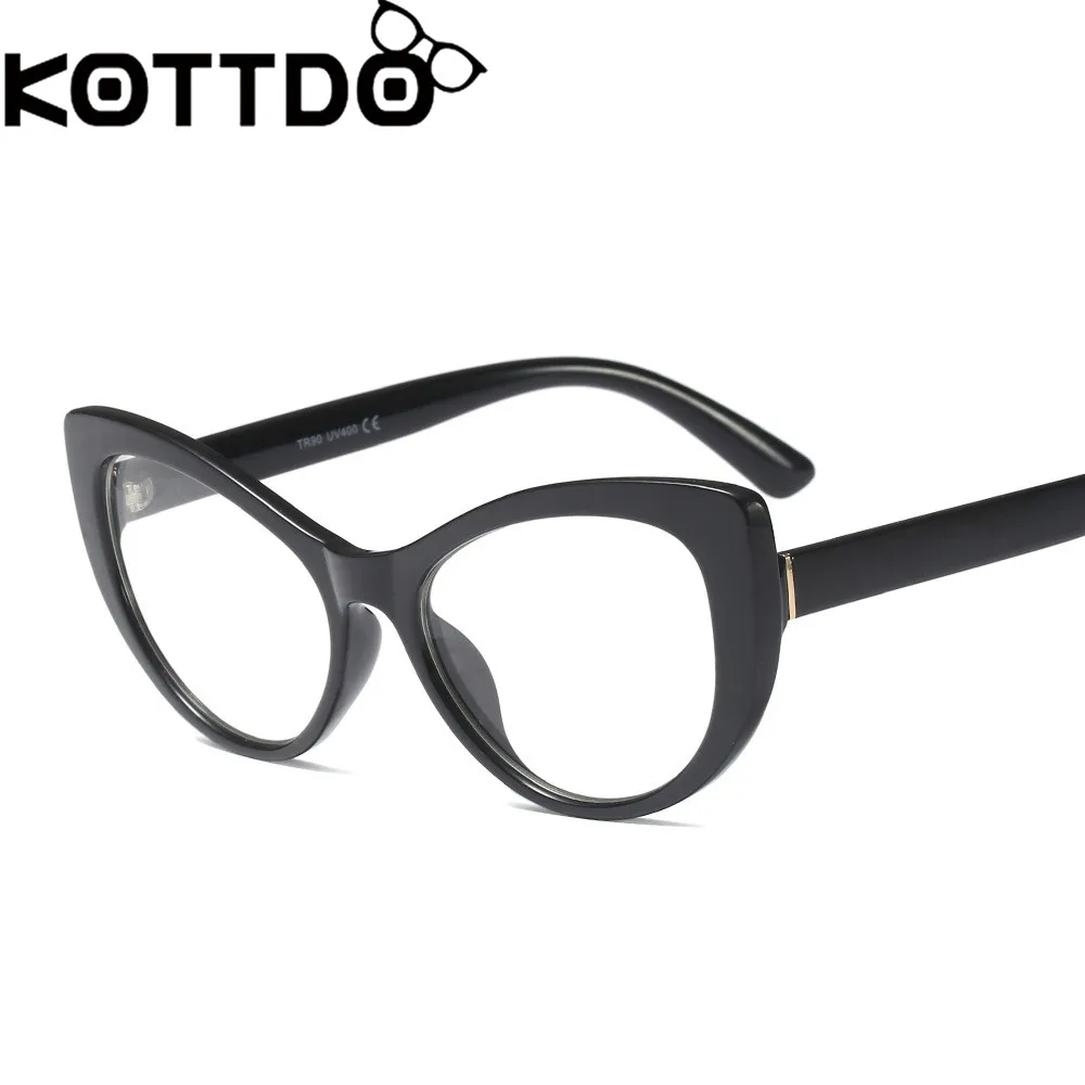 KOTTDO, модные винтажные очки TR90, оправа для очков, оправа для очков wo, мужские плоские зеркальные оправа для очков в стиле кошачьи глаза, очки для близорукости для мужчин